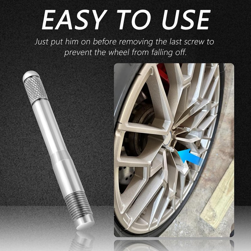 Turcee M14x1.5 Wheel Alignment Pin,Stainless Steel Wheel Alignment Tool Align Wheel with Lug Bolt Holes,Universal Car Accessories Wheel Hanger Tire Alignment Tool for Most Car Truck SUV Wheel - Image 4