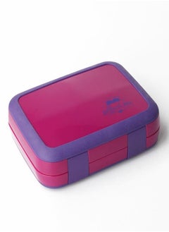 fashionhome Portable Durable Leakproof Food Container Outdoor 3 Compartment Sealed Salad and Lunch Box with Divider for Kids and Adults 22.9x17.8x6.3 cm  - Image 1