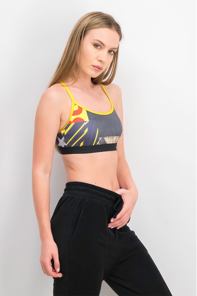 Reebok سوتيان رياضي مزخرف للنساء، متعدد الألوان - Image 4