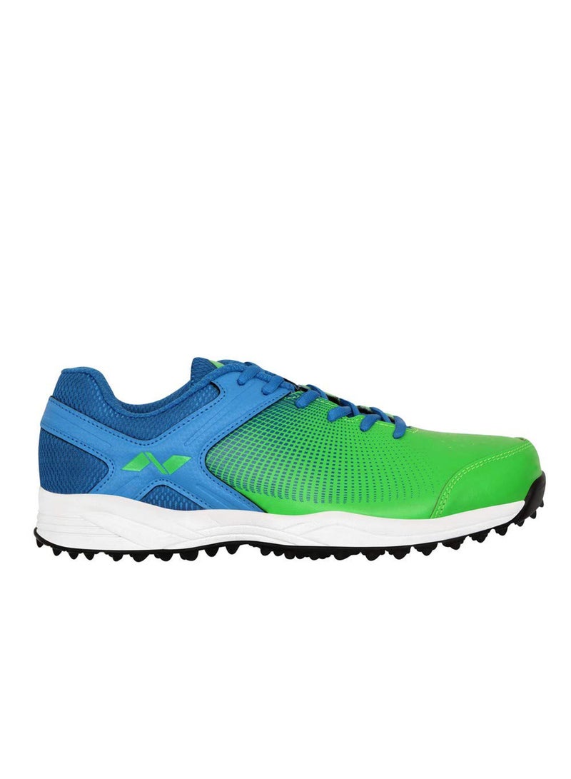 Nivia Nivia Men's Field-1 Cricket Shoes | Blue/Green | Mesh Pvc | For Boys and Men | 7 UK, 8 US, 41 EU - Image 2