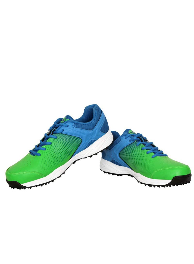 Nivia Nivia Men's Field-1 Cricket Shoes | Blue/Green | Mesh Pvc | For Boys and Men | 7 UK, 8 US, 41 EU - Image 1