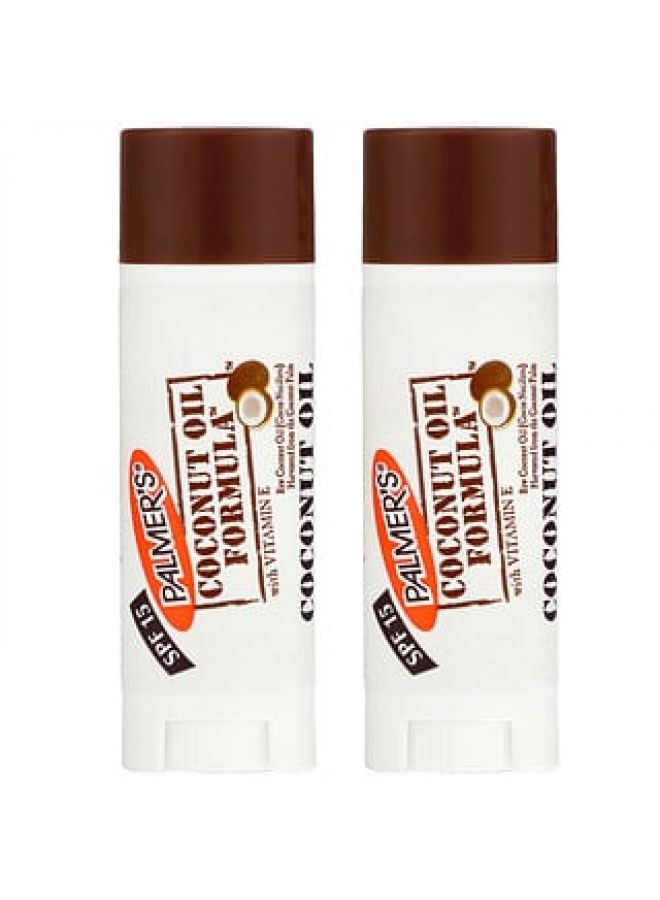 Palmer's Coconut Oil Lip Balm SPF 15 2 Pack 0.30 oz 0.8 g - Image 1