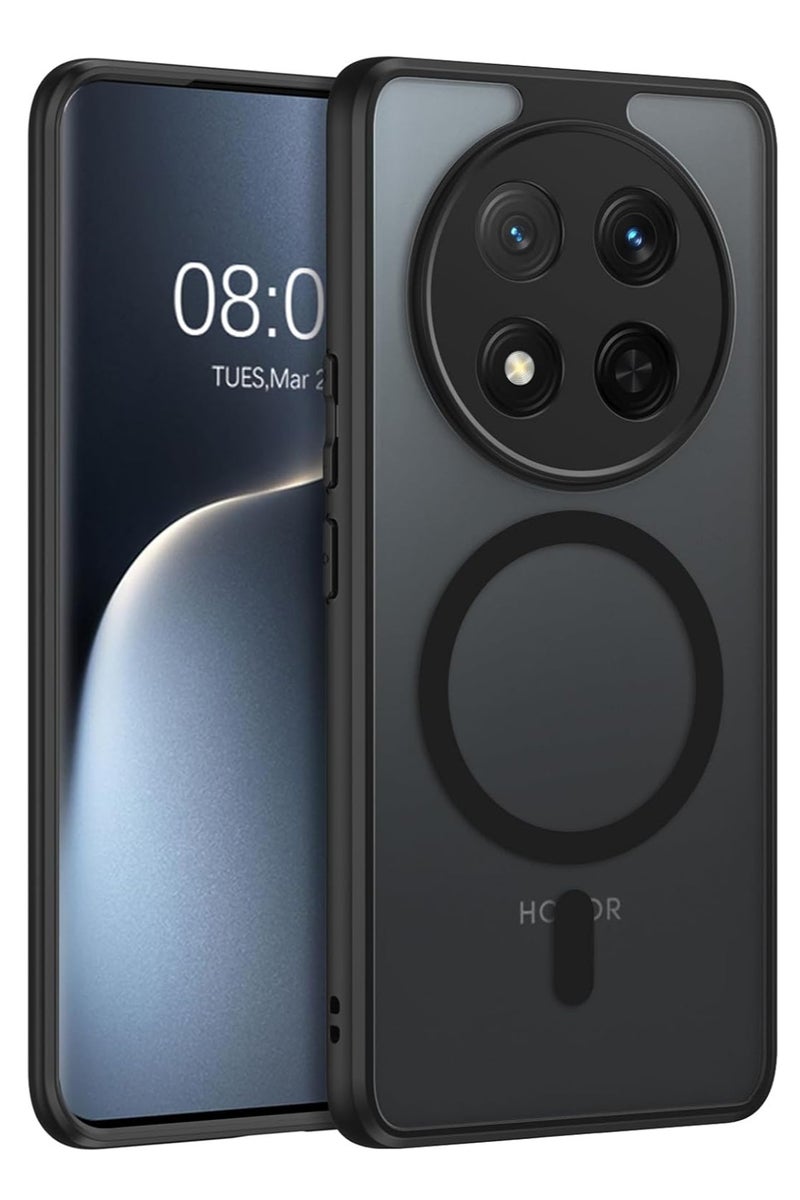 غطاء مغناطيسي لهاتف Honor X9c متوافق مع MagSafe، مقاوم للصدمات بملمس غير لامع، مضاد لبصمات الأصابع، نحيف ومتين - Image 1
