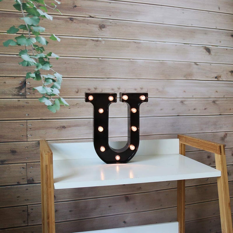 Oycbuzo Light Up Black Alphabet Marquee Letters LED LED LED Number Number Light - Image 3