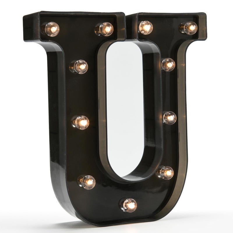 Oycbuzo Light Up Black Alphabet Marquee Letters LED LED LED Number Number Light - Image 1