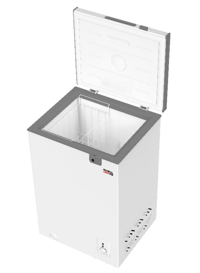 جنرال لاينز درجة حرارة مزدوجة - فريزر أفقي - 3.5 قدم - 99 لتر - أبيض - GLCF101D - Image 2
