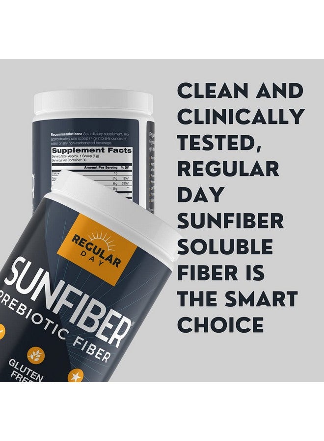 Generic REGULAR DAY Sunfiber, Prebiotic Fiber Supplement for Digestive Health - Promotes Gentle Regularity | Gluten Free, Vegan, Dairy Free, Non-GMO, Keto, Tasteless | One Simple Ingredient | 30 Servings  - Image 3