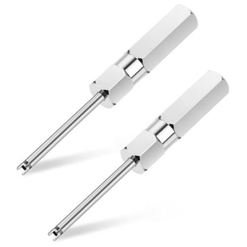 Jeffdad 2Pcs Tire Valve Stem Puller Rod Tool, Valve Core Removal Tool Valve Valve Stem Removal for Single Head Tire Valve Core Remover Installer Tool (4 Inch Length) - Image 1