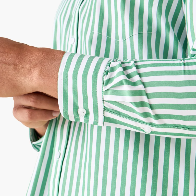 Splash FAV Regular Fit Striped Shirt with Collar and Long Sleeves