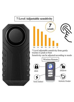 Y&D Bike Anti-theft Alarm, alarm, Alarm with Remote Control, 3 Ringtones and Levels of Sound, SOS Prompt, Suitable for Bicycles, Motorcycles, Electric Scooters, Mopeds, Etc  - Image 1