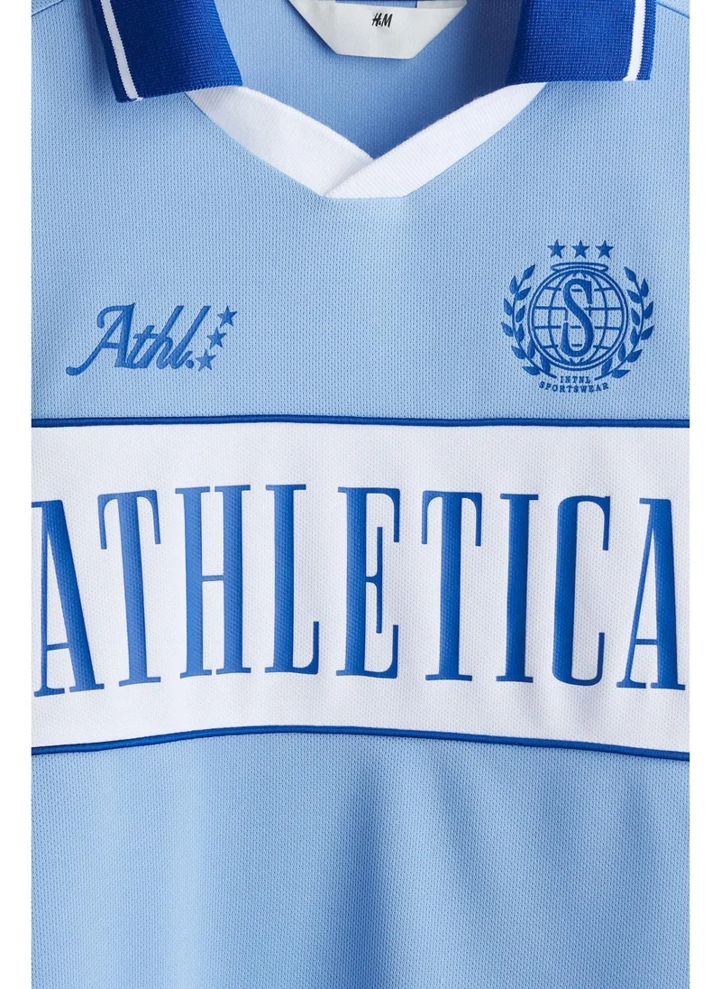 اتش اند ام Collared football shirt