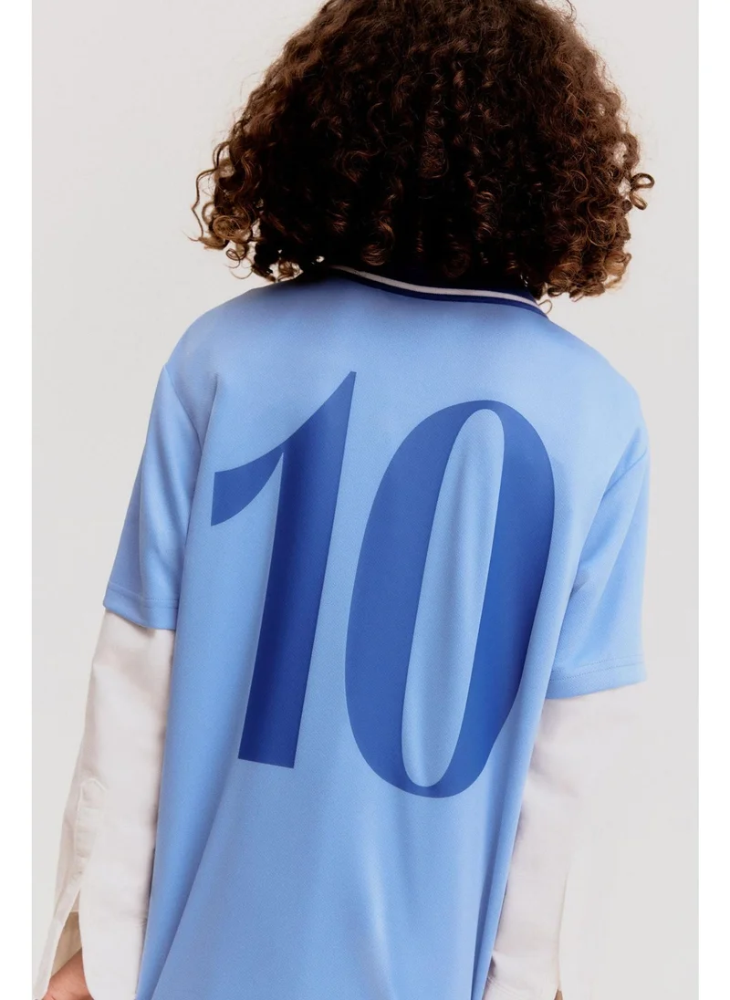 اتش اند ام Collared football shirt