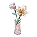 Hands Craft Hello Kitty and Friends Keroppi Hello Kitty Lily 3D Wooden Flower Puzzle Kit Official Sanrio DIY Model Craft Kawaii Flower Decor Collectible Gift for Ages 8 - Image 2