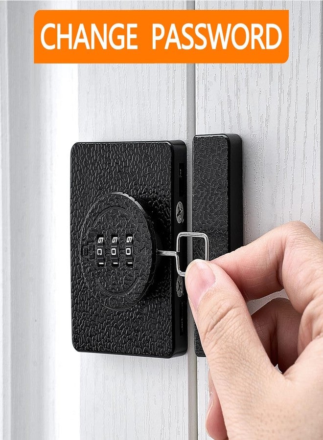 INIRET Black Cabinet Lock,3 Digit Password Keyless,Anti Pry Mechanical Password Lock,Protect Privacy,for Drawer,Cabinets,Locker, Closet,Windows,Sliding Door,Bathroom,and Garden - Image 5