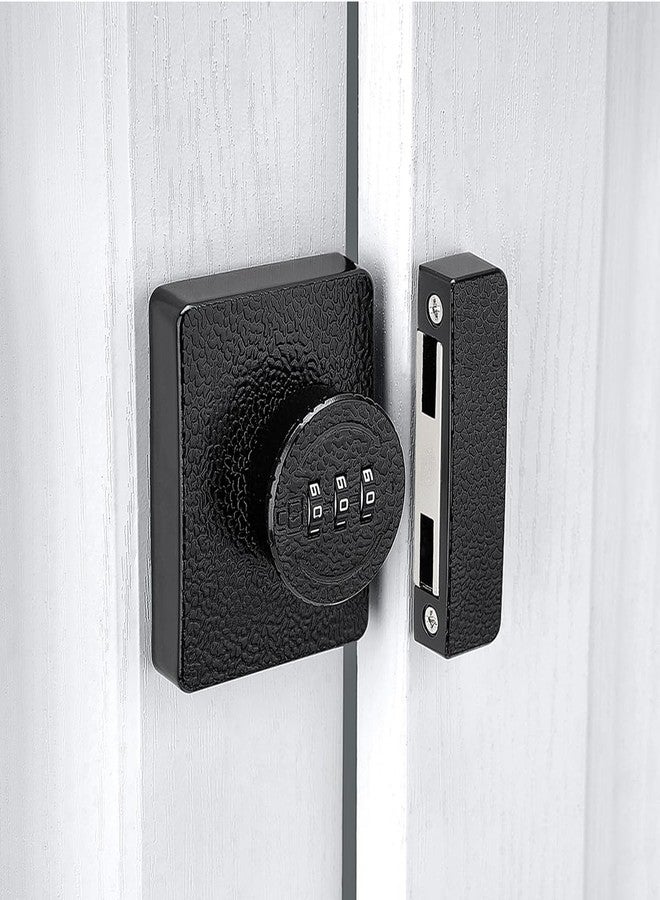 INIRET Black Cabinet Lock,3 Digit Password Keyless,Anti Pry Mechanical Password Lock,Protect Privacy,for Drawer,Cabinets,Locker, Closet,Windows,Sliding Door,Bathroom,and Garden - Image 4