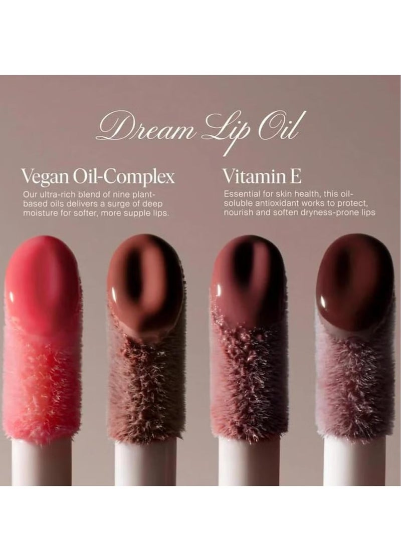 SUMMER FRIDAYS Dream Lip Oil for Moisturizing Sheer Coverage, High-Shine Tint, and Deep Hydration - Rosewood Nights (4.5ml)  - Image 5