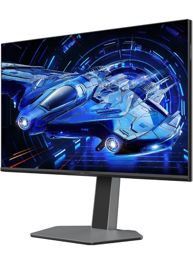 TCL 32G64 32-Inch QHD QD-Mini LED Gaming Monitor, 165Hz Refresh Rate, 1ms GtG, HDR 600 Nits, FreeSync Compatible, Black/Gray Black & Grey - Image 3