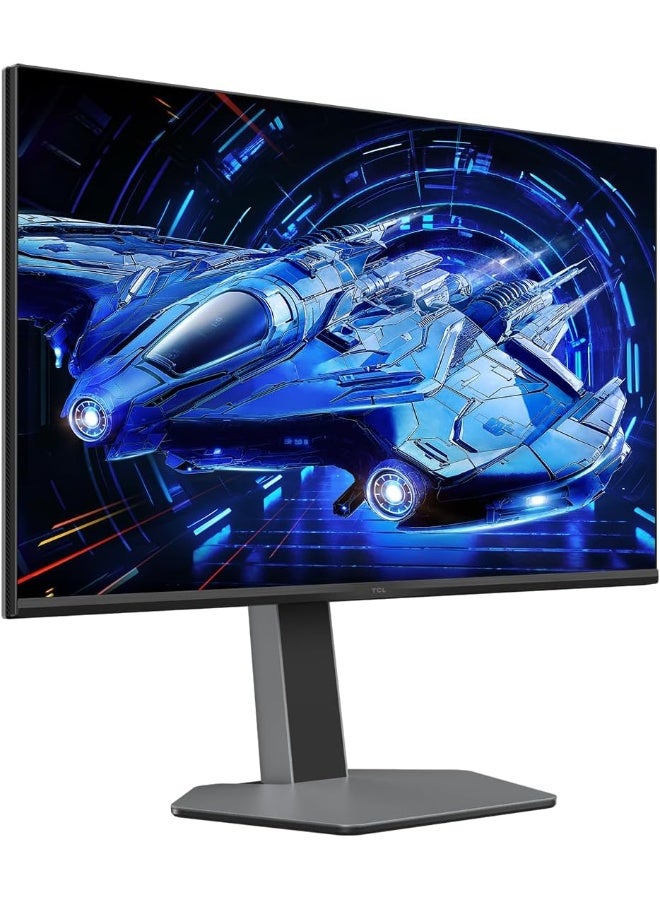 TCL 32G64 32-Inch QHD QD-Mini LED Gaming Monitor, 165Hz Refresh Rate, 1ms GtG, HDR 600 Nits, FreeSync Compatible, Black/Gray Black & Grey - Image 2
