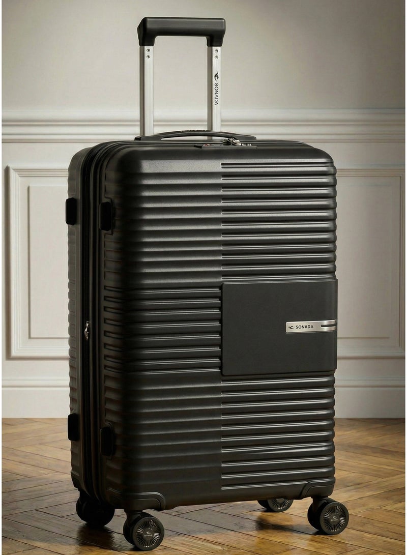 سونادا طقم حقائب سفر 3 قطع - بولي بروبيلين غير قابل للكسر، قفل TSA، عجلات مزدوجة صامتة 360 درجة وقابلة للتوسيع - Image 3