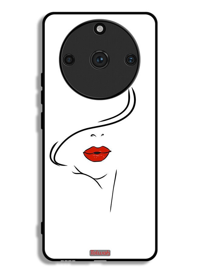 Tolwak Realme 11 Pro Protective Case Cover Girl Face Art - Image 1