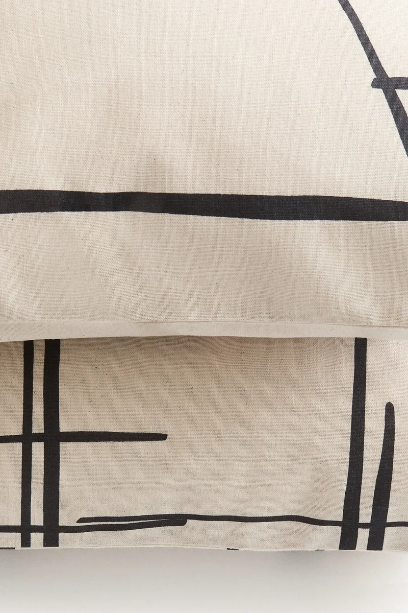 اتش اند ام غطاء وسادة قطني - عبوة قطعتين