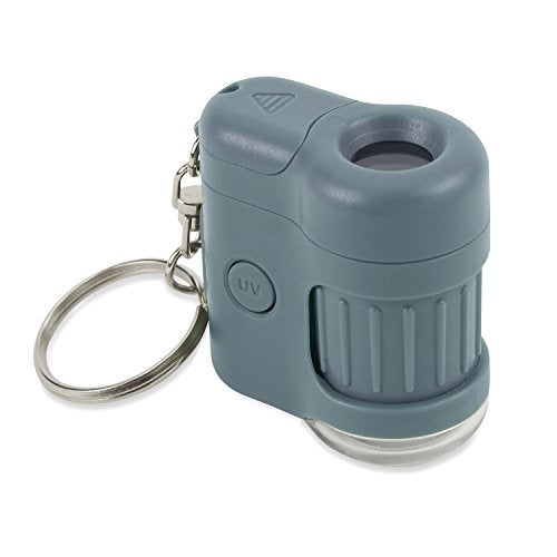 Carson MicroMini Pocket Microscope, 20x Magnification, LED and UV Light, Blue - Image 4