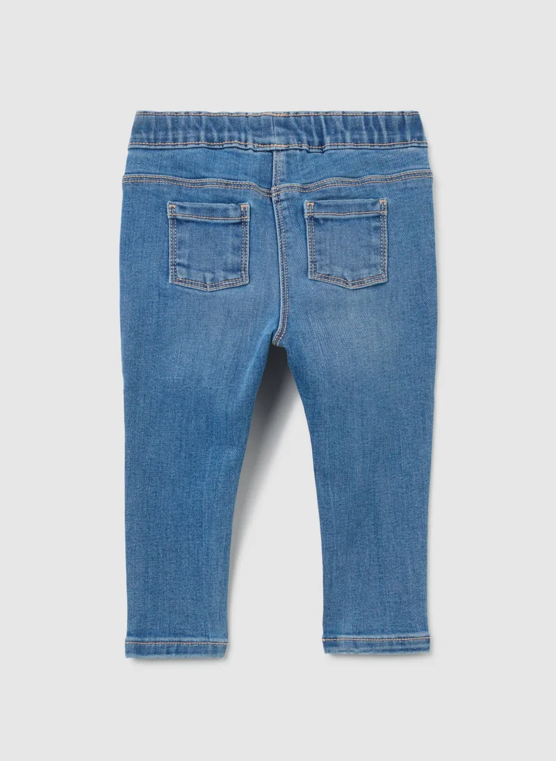 او في اس GIRL'S STRETCH DENIM JEGGINGS