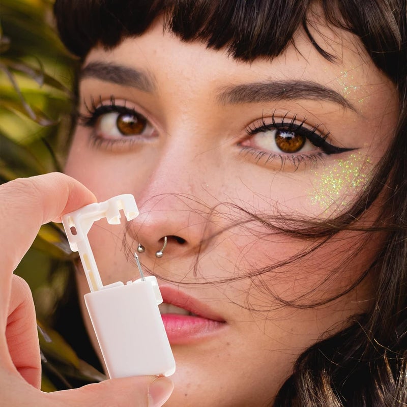1Set Nose Piercing Kit Convenient Household Piercing Machine with Nose Studs for Self Use and Beginners for Birthdays and Special - Image 4