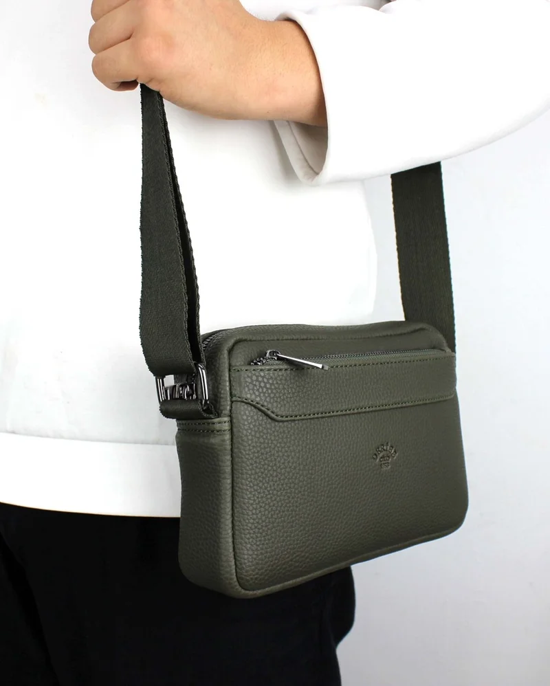 Derise Club Unisex Khaki Color Medium Size Messenger Shoulder Bag