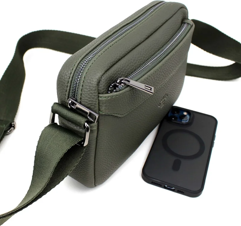 Derise Club Unisex Khaki Color Medium Size Messenger Shoulder Bag