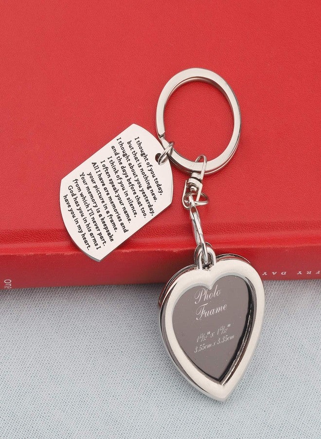 PLITI I Thought of You Today But That is Nothing New Picture Frame Sympathy Keychain Memorial Gifts for Loss of Loved One (I Thought of You) - Image 4