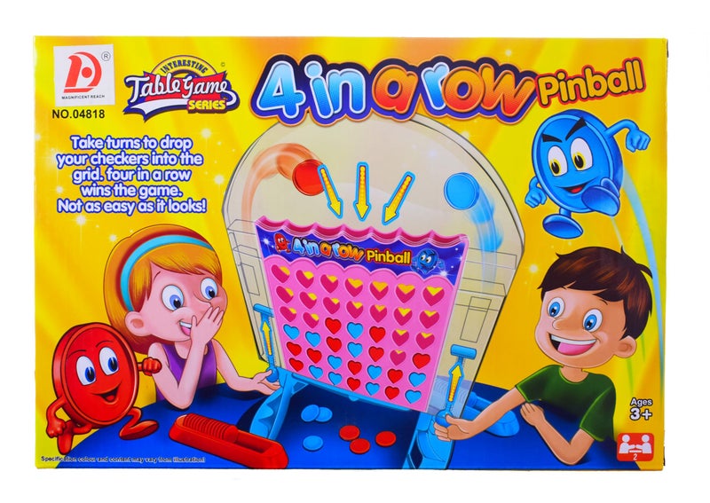 4 In A Row 2 Players Pinball For 3 Years And Above - Multicolor