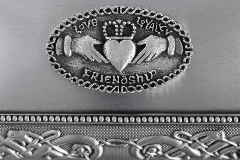Biddy Murphy Irish Gifts Pewter Claddagh Jewelry Box for Women, Celtic Gift, Made in Ireland - Image 5