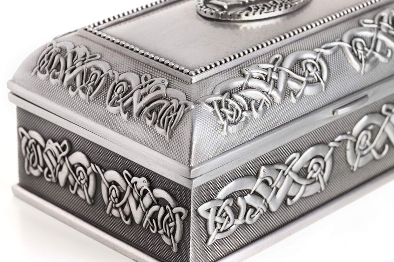 Biddy Murphy Irish Gifts Pewter Claddagh Jewelry Box for Women, Celtic Gift, Made in Ireland - Image 3