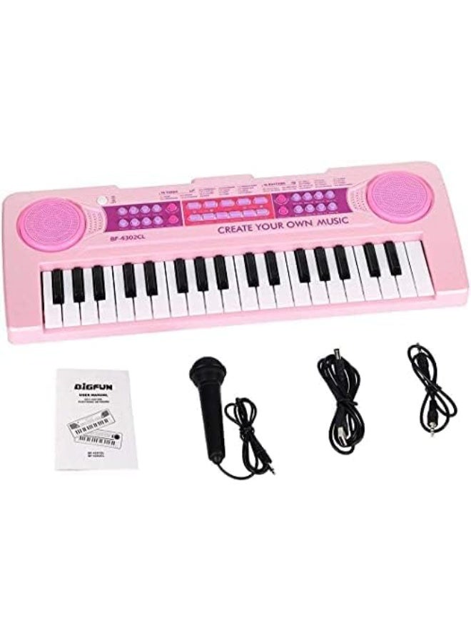 GOGOGO Kids Piano Keyboard, Piano for Kids with Microphone Portable Electronic Keyboards for Beginners , Kid Musical Toys Pianos for Girls Boys Ages 3-8 (Pink Piano) - Image 2
