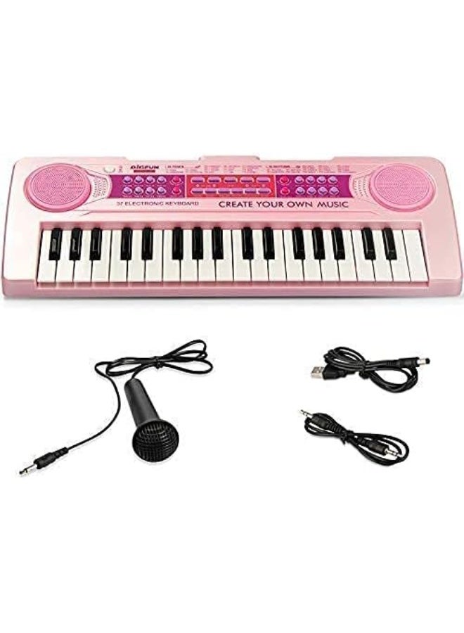 GOGOGO Kids Piano Keyboard, Piano for Kids with Microphone Portable Electronic Keyboards for Beginners , Kid Musical Toys Pianos for Girls Boys Ages 3-8 (Pink Piano) - Image 4