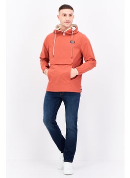 Avalanche Men Embroidered Logo Hooded Jacket, Rust  - Image 4