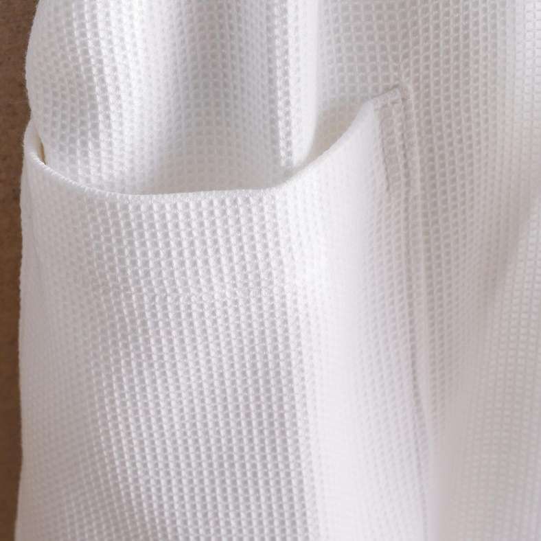 Pan Home Waffle Texture Bathrobe - White for Men and Women - Image 4