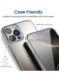 Amfilm amFilm Auto-Alignment OneTouch for iPhone 16 Pro [6.3''] Screen Protector + Camera Lens Protector, Tempered Glass, 30 seconds Installation, Bubble Free, Case Friendly, Anti-Scratch [2+2 Pack]  - Image 3