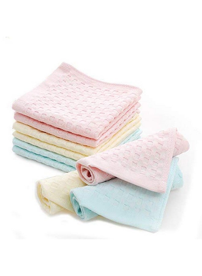 Fashiol Baby Boy's and Baby Girl's Cotton Handkerchief Cum Nursing Towel Self Hanky (Size 10.5 x 10.5 inch) (Pack of 6) - Image 1