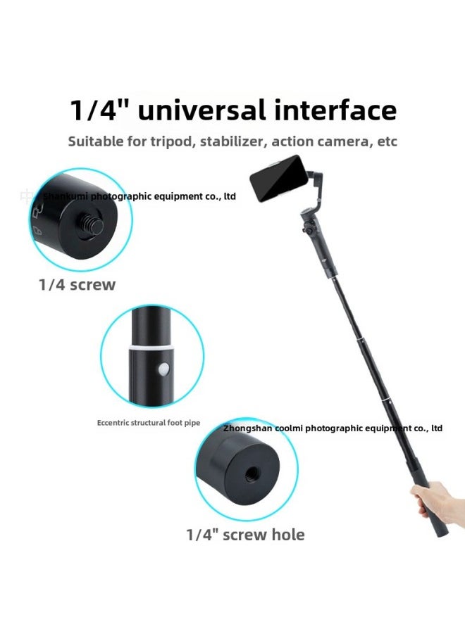 Generic - 1.7M Feiyu Extension Rod Extension Rod Dji Vast M6 Mobile Phone Stabilizer Extension And Heightening Handheld Selfie Stick-Color:Black - Image 1