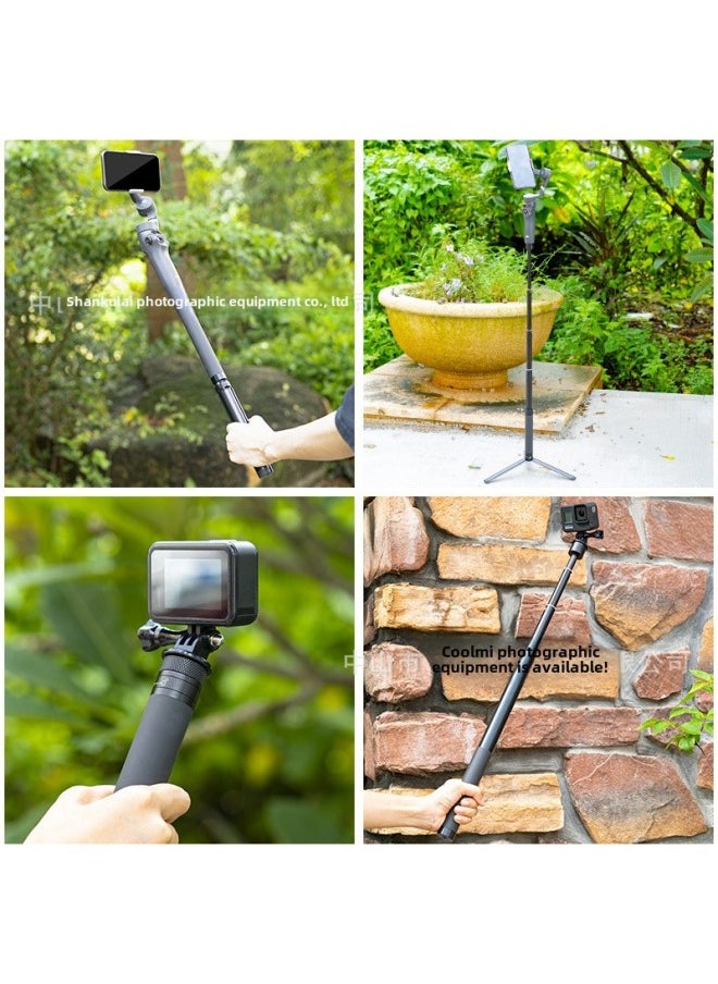 Generic - 1.7M Feiyu Extension Rod Extension Rod Dji Vast M6 Mobile Phone Stabilizer Extension And Heightening Handheld Selfie Stick-Color:Black - Image 1