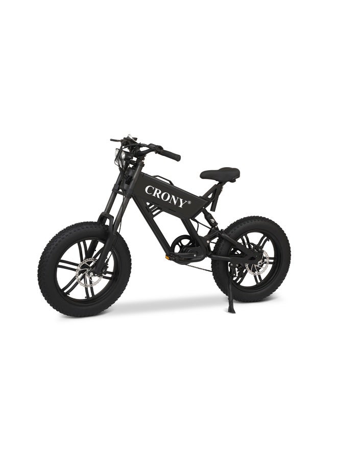 Crony دراجة كهربائية هجينة T01 للدراجات الجبلية للبالغين بمحرك 750 واط، بطارية 48 فولت 13AH، سرعة قصوى 52 كم/س، مدى 35-65 كم، 5 مستويات مساعدة بالدواسات، 7 سرعات، فرامل قرصية مزدوجة، تعليق أمامي وخلفي، إطارات للطرق الوعرة، إطار من سبائك الألمنيوم، شاشة LCD، مصابيح LED مزدوجة – دراجة كهربائية قوية للتنقل في المدينة على الطرق والمسارات، حل ذكي خفيف الوزن للدراجات لمسافات طويلة، سوداء - Image 5