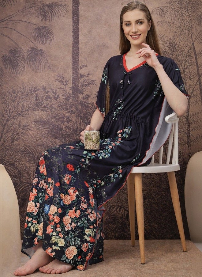 Arrabi Printed Maxi Nightdress - Image 1