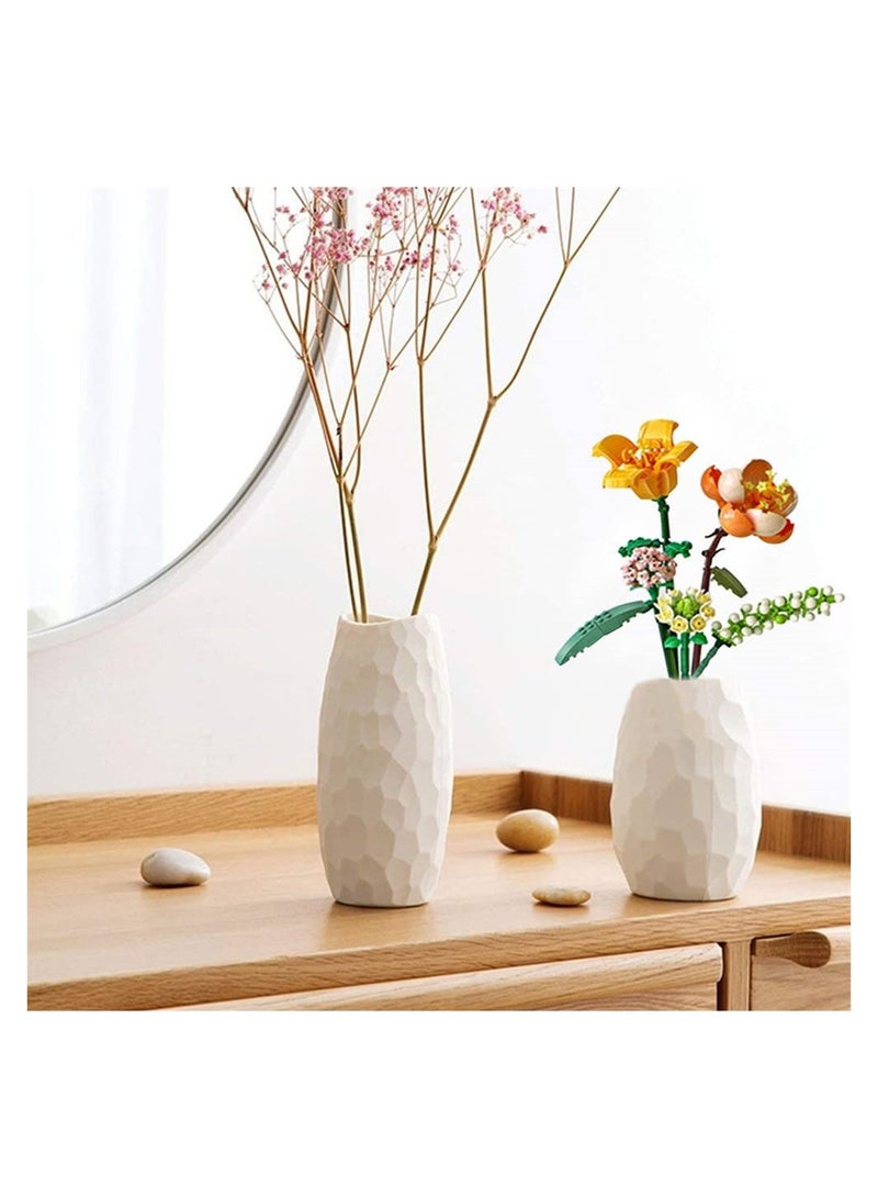 Excefore Flower Bouquet Building Blocks, Creativity Artificial Flowers Building Toy Set Flower Building Block Set for 6+ Kids, Gift for Children, Friends, Families (without Vase) - Image 3