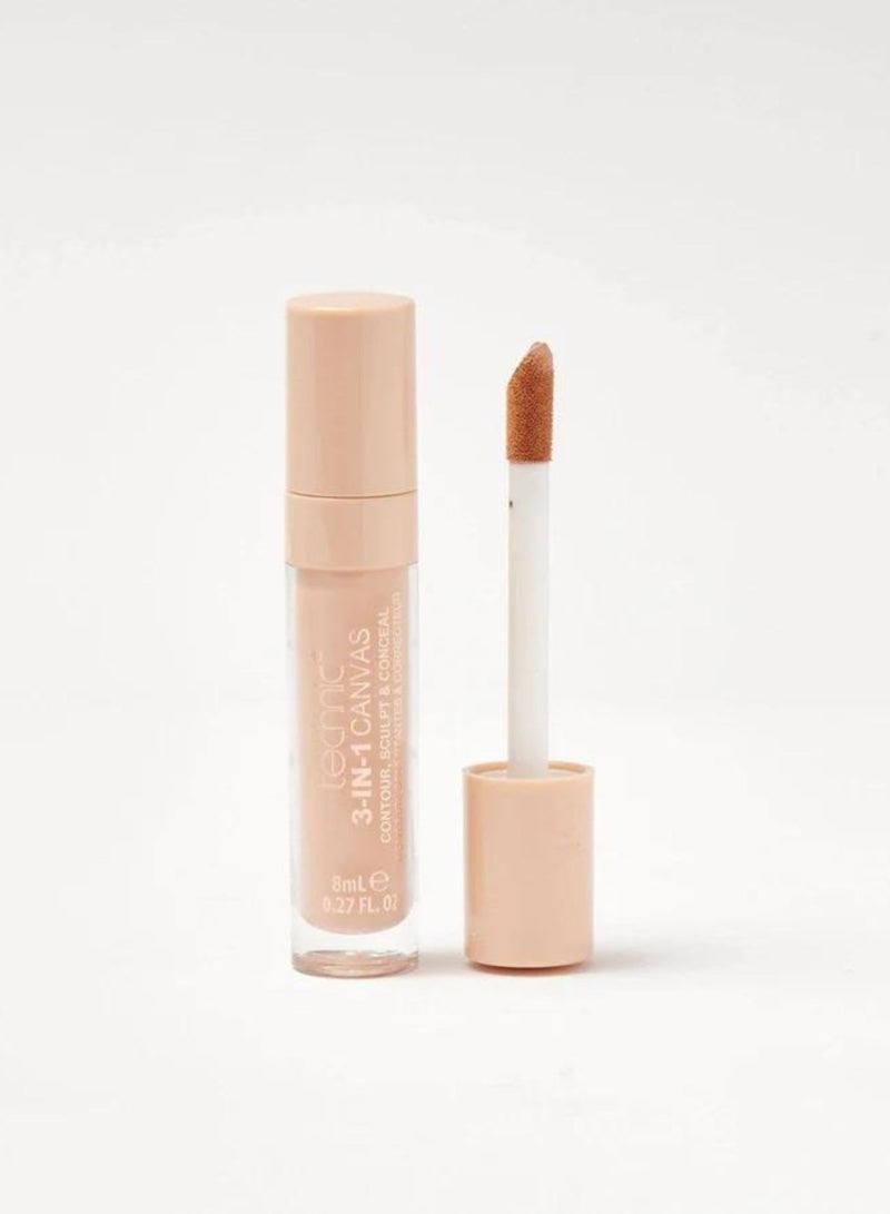 تكنيك 3 في 1 كانفاس كونتور ونحت وإخفاء اللون العاجي - Image 1