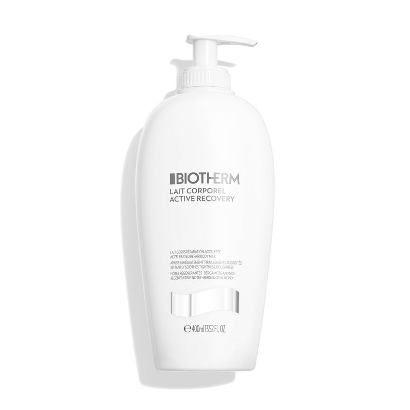 BIOTHERM بيوديرما ليت كوربوريال أكتيف ريكوفري بودي ميلك، غني بمغذيات البشرة للبشرة التالفة، المشدودة، المتهيجة، والحساسة؛ مع نغمات متجددة من اللوز والحمضيات الأيقونية، 13.5 أونصة سائلة. - Image 1