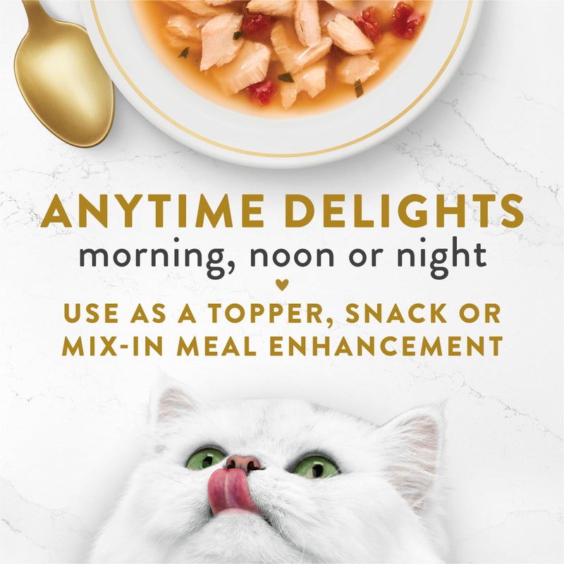 Fancy Feast Purina Fancy Feast Lickable Wet Cat Food Broth Topper Complement, Classic With Wild Salmon and Vegetables - (Pack of 16) 1.4 oz. Pouches - Image 4