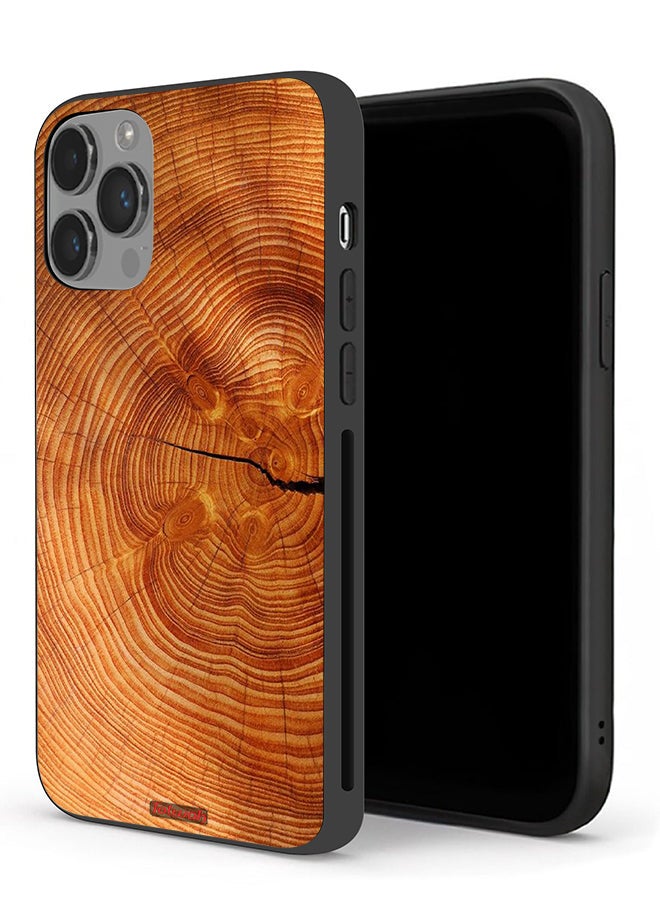 Tolwak Apple iPhone 14 Pro Protective Case Crack Wood - Image 1