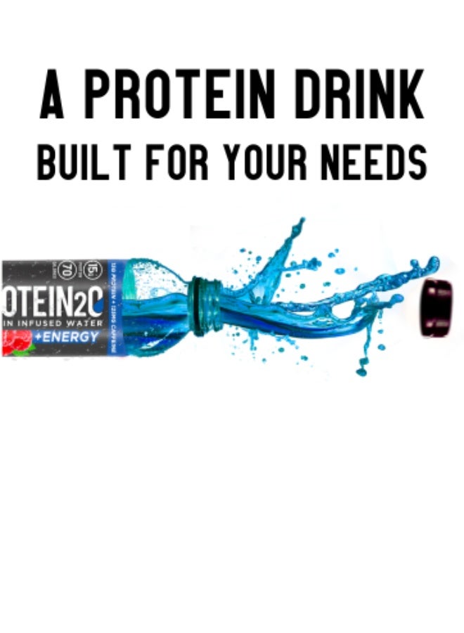 بروتين 20 مشروب بروتين 2o +Energy بنكهة التوت الأزرق 500 مل عبوة من 12 قطعة - Image 5